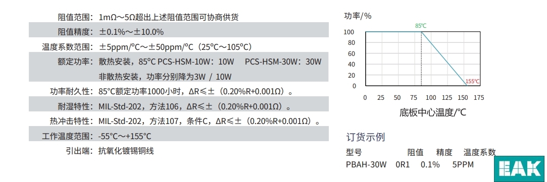 PBAH精密分流中功率电阻