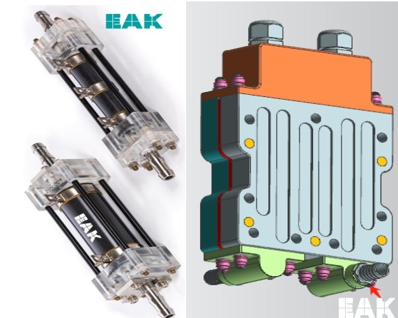 新型水冷电阻设计-EAK双面水冷电阻器,EAK,EVTOL垂直起降,合金电阻的应用,水冷电阻,泄放电阻,合金电阻,厚膜电阻,预充电阻